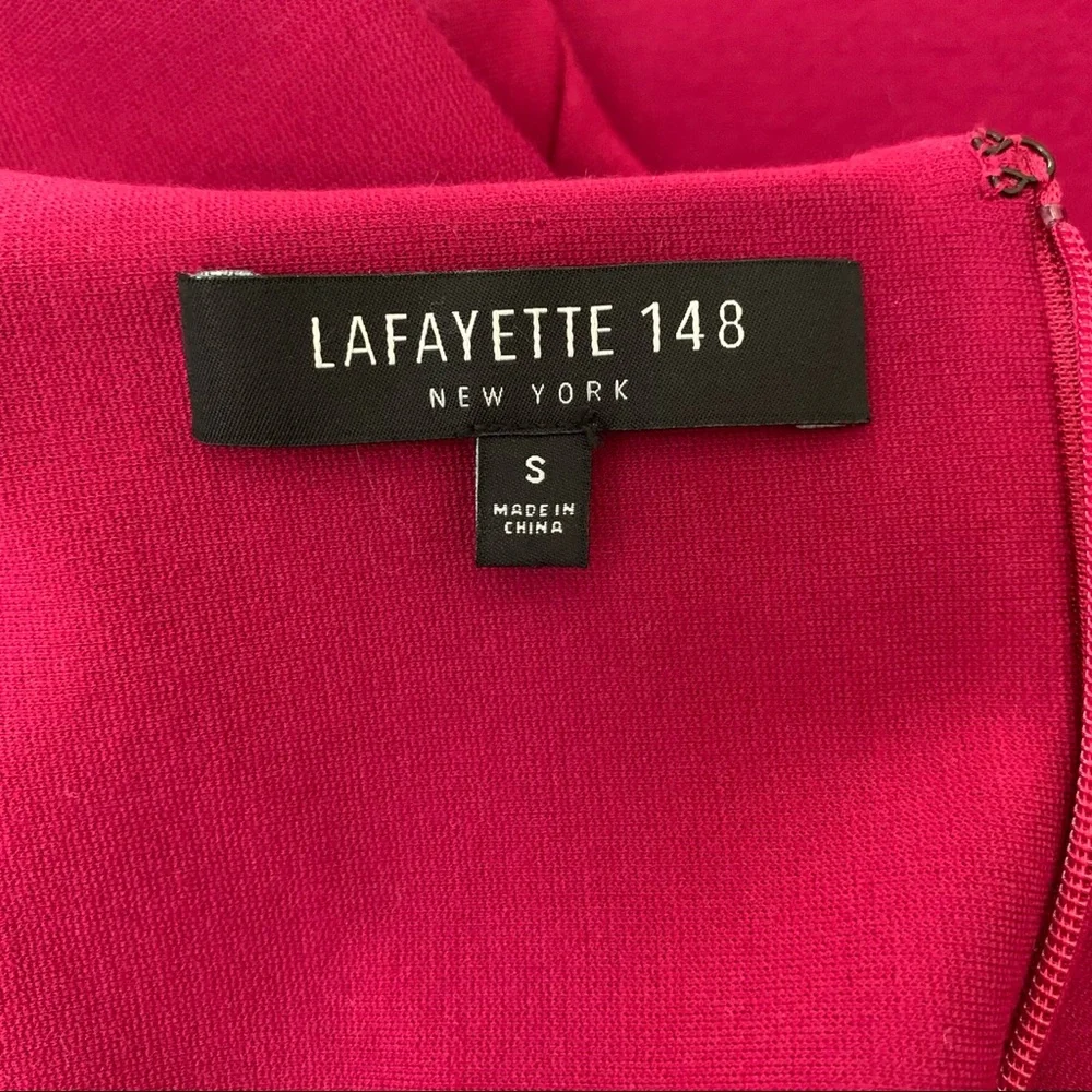 Classic Lafayette 148 New York Sheath Dress Pink sz Small - Picture 11 of 12